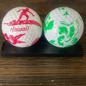 Limited Edition Hawaii Themed Golf Balls - Red and Green
